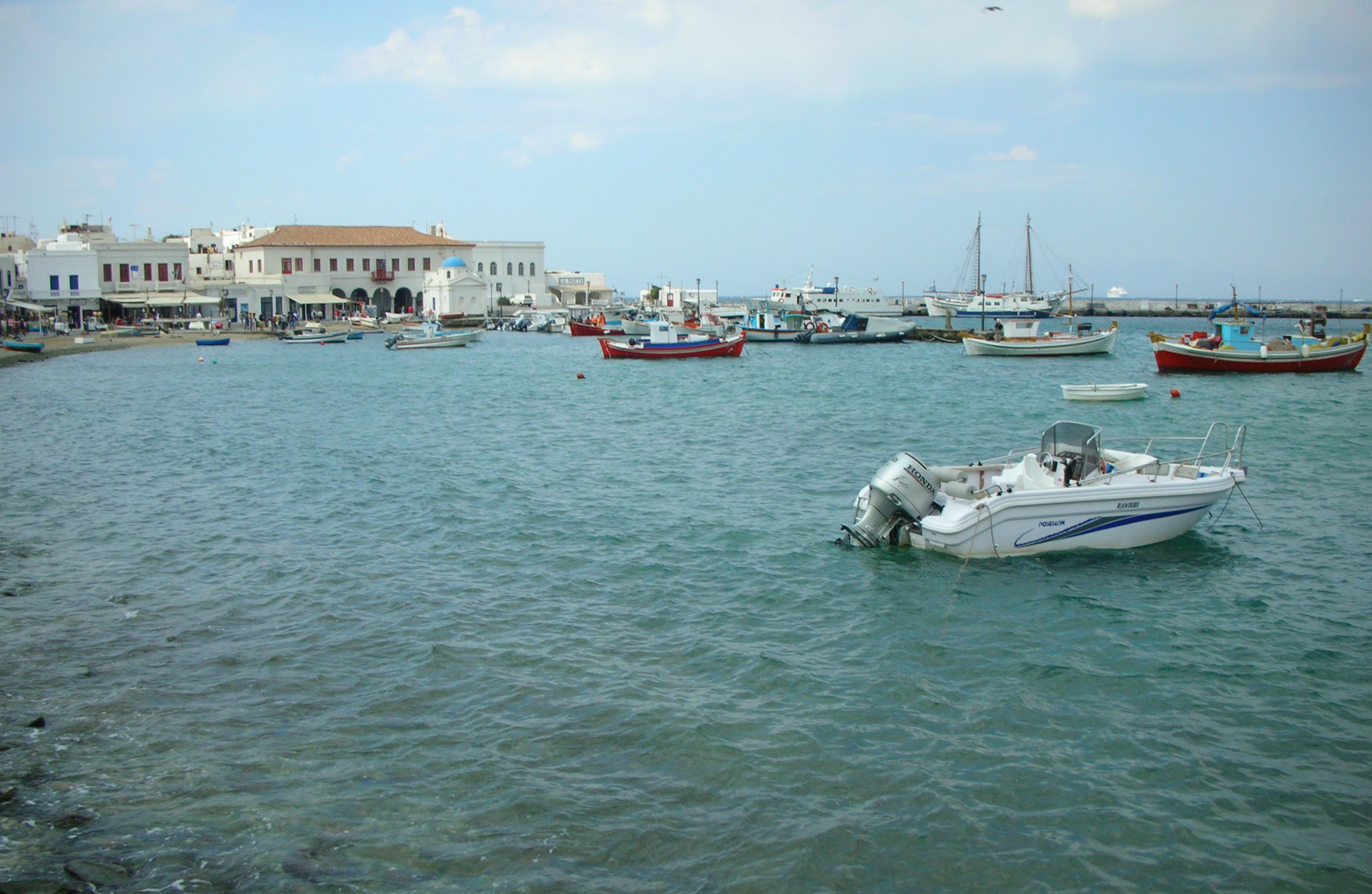 Am Hafen von Mykonos